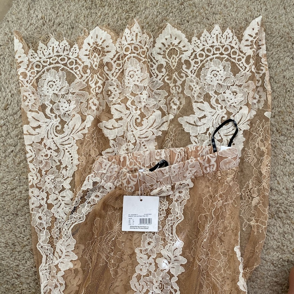 Lace maxi skirt
